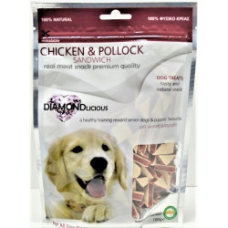 Λιχουδιά Σκύλου Camelot Chicken & Pollock Sandwich 100gr