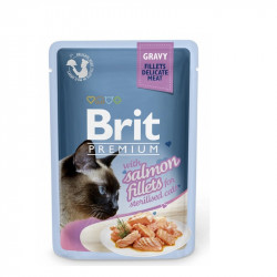 Brit Premium Cat Gravy Salmon Sterilized 85gr